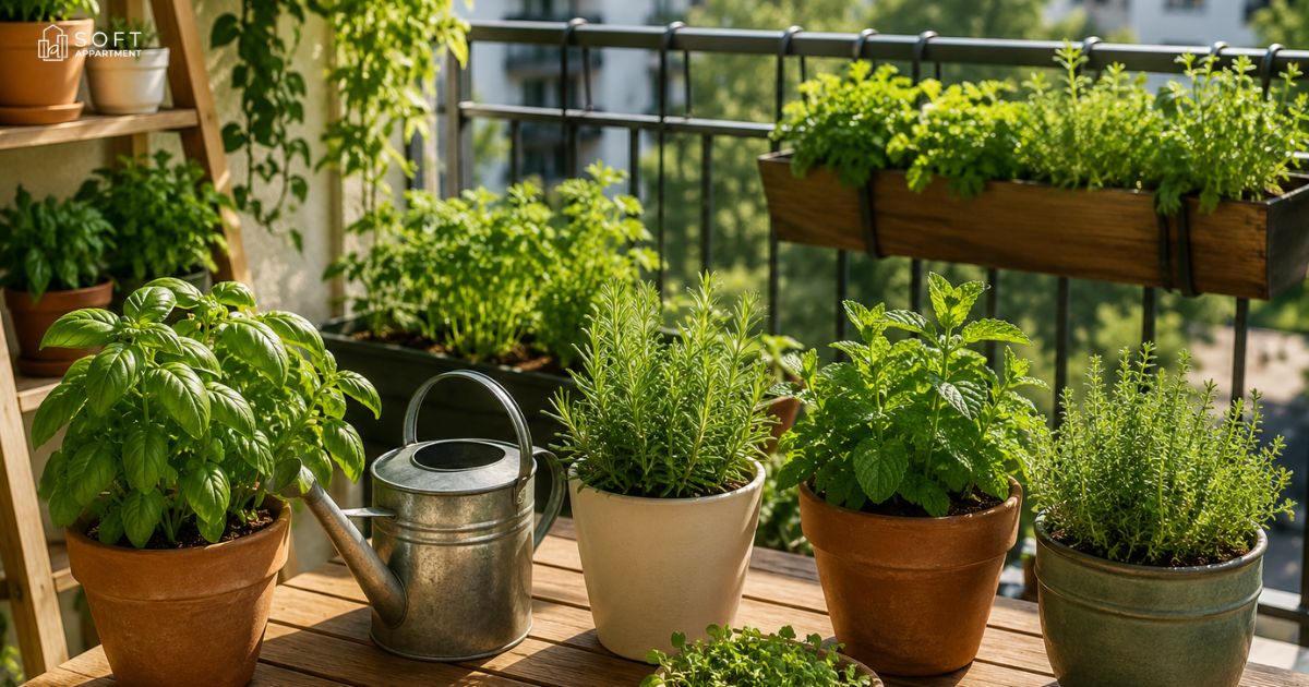 Balcony Herb Garden